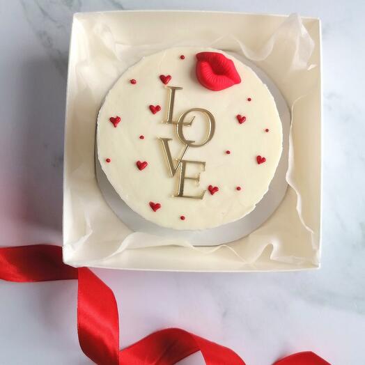 Bento cake "Love" as a gift to a girl, boyfriend, girlfriend, friend