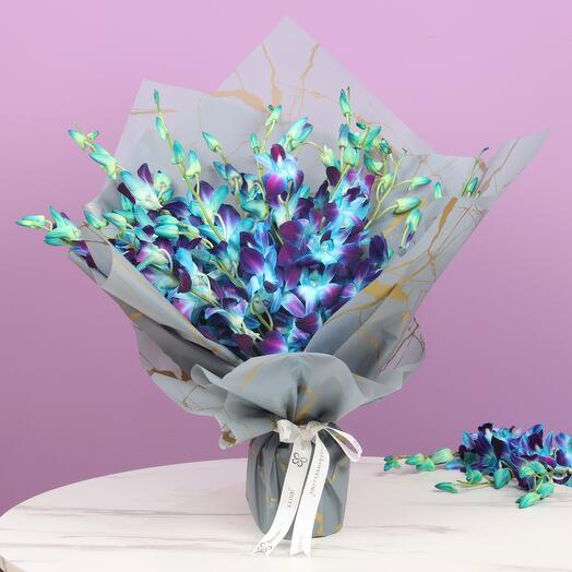 Twilight 15 Blue Orchid Bouquet