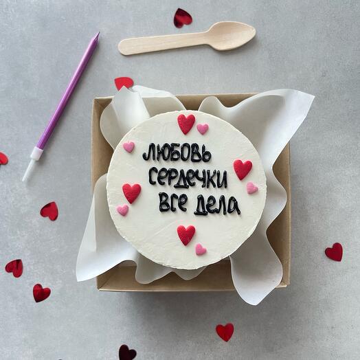 Бенто торт любовь сердечки все дела