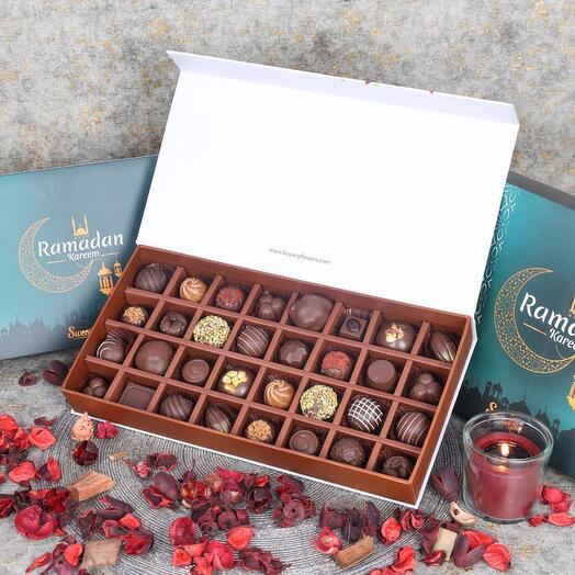 Ramadan Premium Chocolates By Sweecho 32 Pcs Green