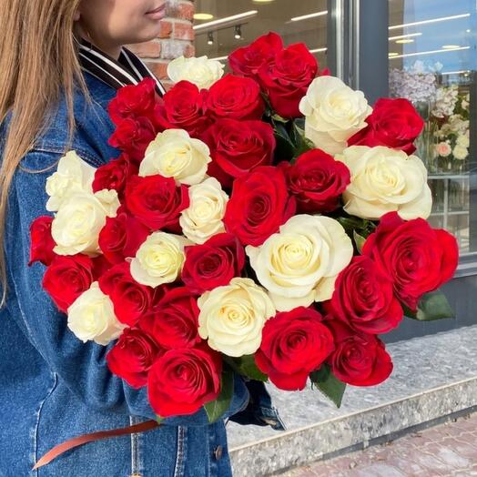 Букет из 35 роз микс