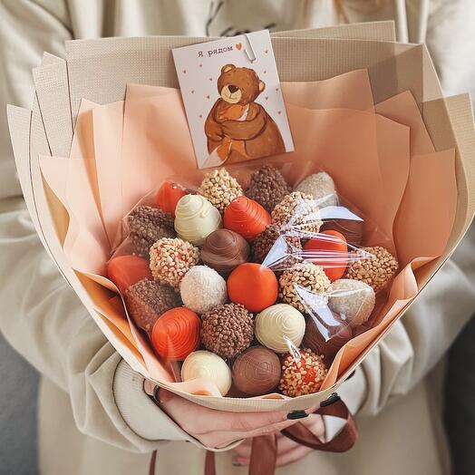 Ramo de fresas en chocolate "Melancolía"