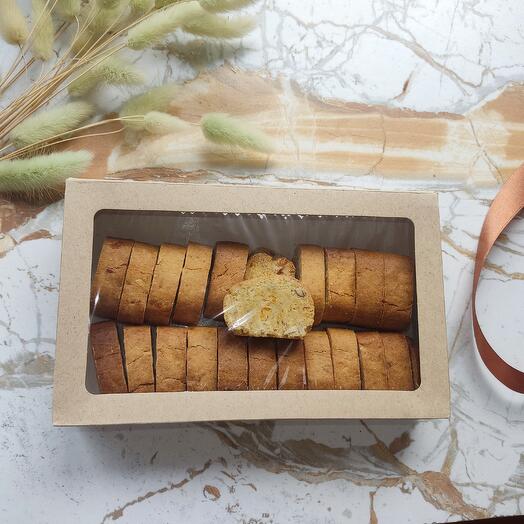 Печенье Бискотти с миндалем и курагой без сахара и глютена ВЕГАН