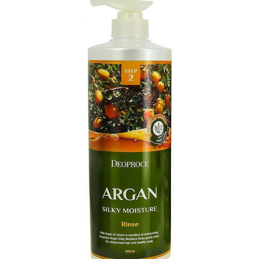 Deoproce Hair Rinse-Argan Silky Moisture Бальзам для волос с аргановым маслом