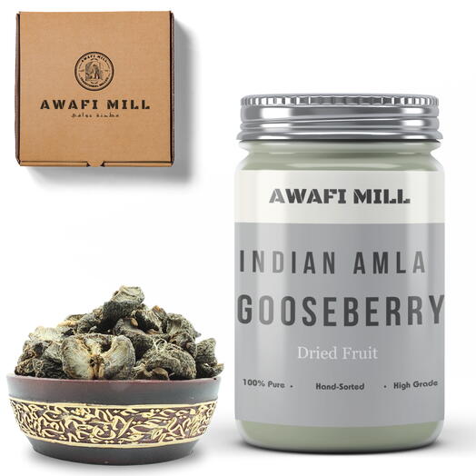 AWAFI MILL Dried Amla | Indian Gooseberry - Bottle of 100 Gram
