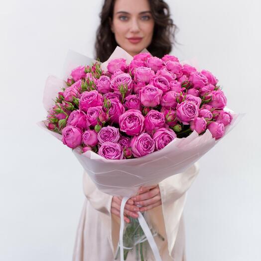 БУКЕТ КУСТОВЫХ РОЗ МИСТИ БАББЛЗ