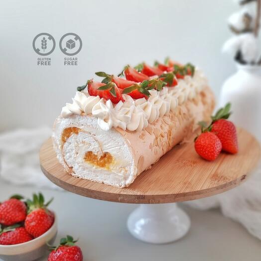 ПП-Меренговый рулет без сахара и глютена