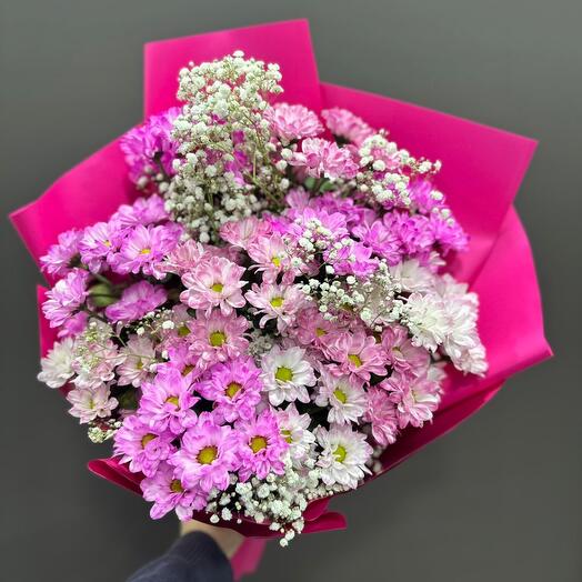 Bouquet of bush chrysanthemums