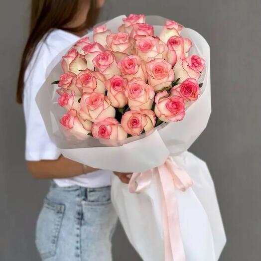25 pink Jumilia roses 50 cm