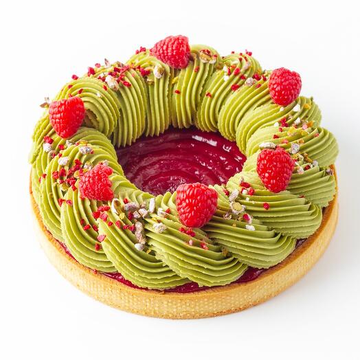 Тарт XXL Малина-фисташка