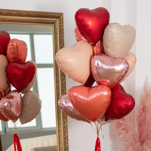 Связка 10 сердец «Deeply in Love»