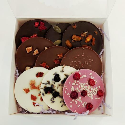 Набор медиант 9 шт крафт/белая