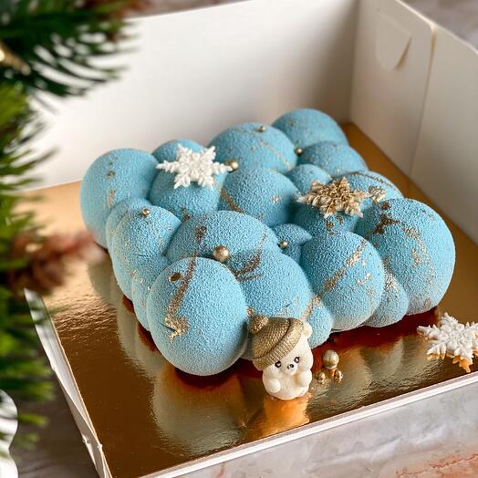 Муссовый торт зимний