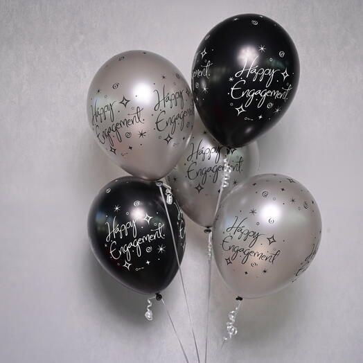 55 Qulatex Latex Balloon Engagement B/W-4142