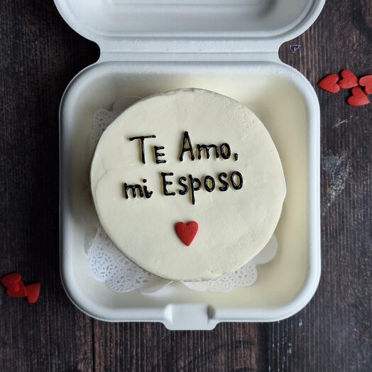 Бенто-торт "Te Amo, mi Esposo"