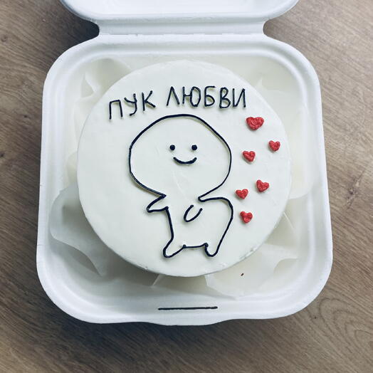 Бенто торт «пук любви» (без сахара)