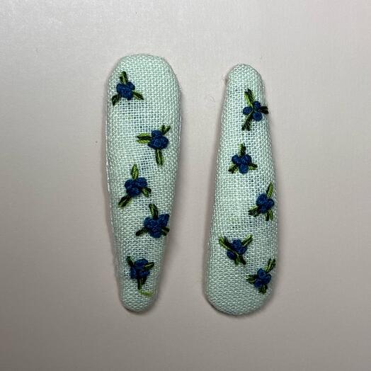 Набор заколок ручной работы «черника»