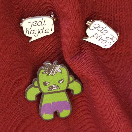 Set of brooches "Jedi haide!"