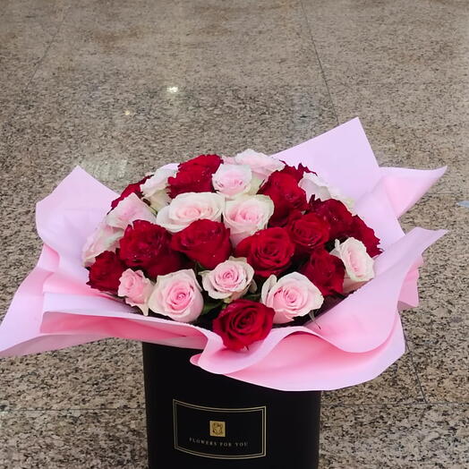 Romantic Box Of 40 Roses ;