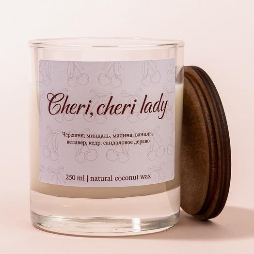 Ароматическая свеча с ароматом вишни Cheri, Cheri lady