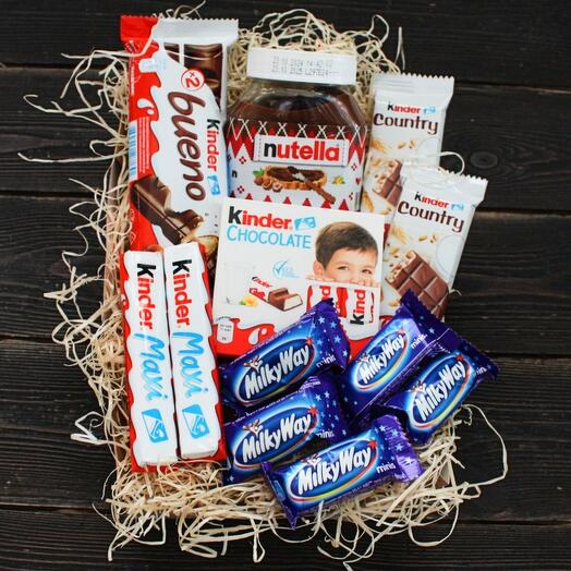 Подарочный набор с шоколадной пастой Nutella
