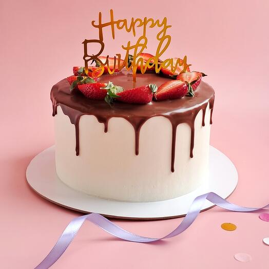 Торт Happy birthday