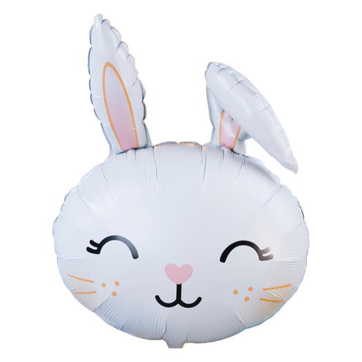 Воздушный шар гелий белый зайчик. Helium balloon white rabbit