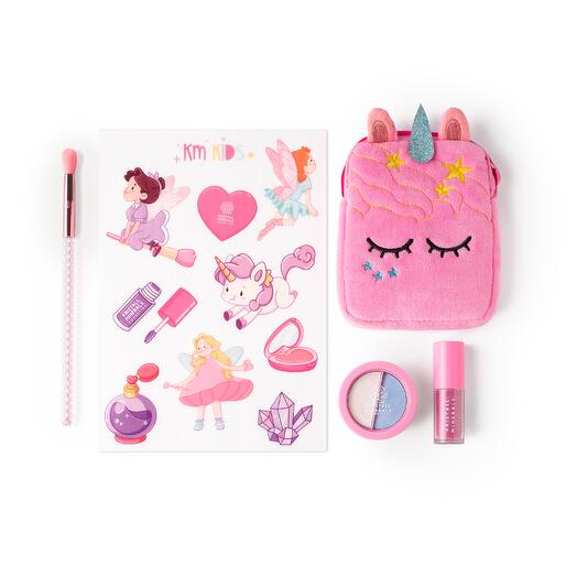 Набор детской косметики 06 (блеск для губ + тени для век + кисть)