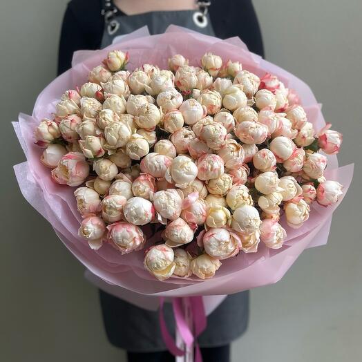 Букет из 31 кустовой розы Принцесса Сиюка😍