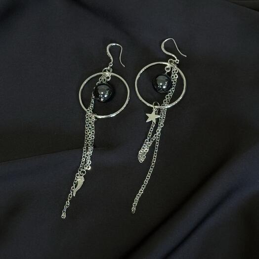 Серьги из гематина