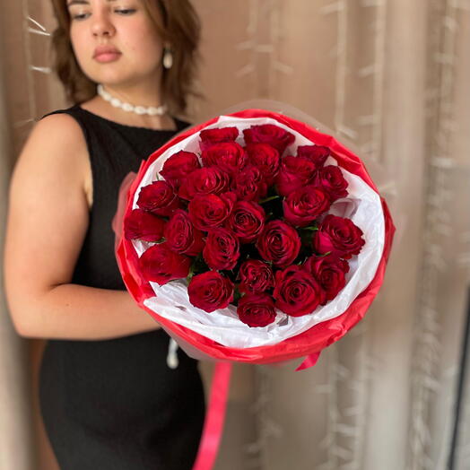 Букет♥️ «Прочувствуй это лето» из 25 роз
