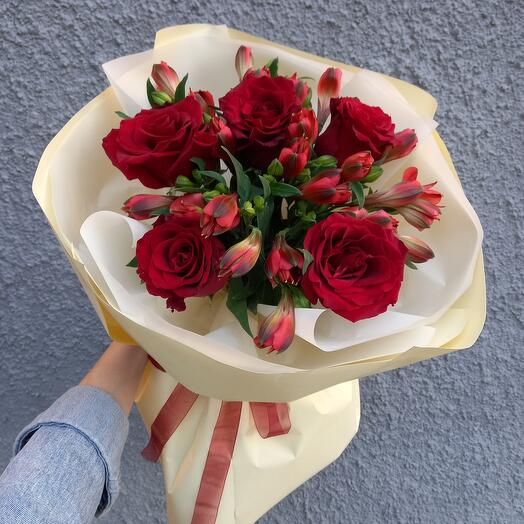 Букет "Клубника со сливками🍓"