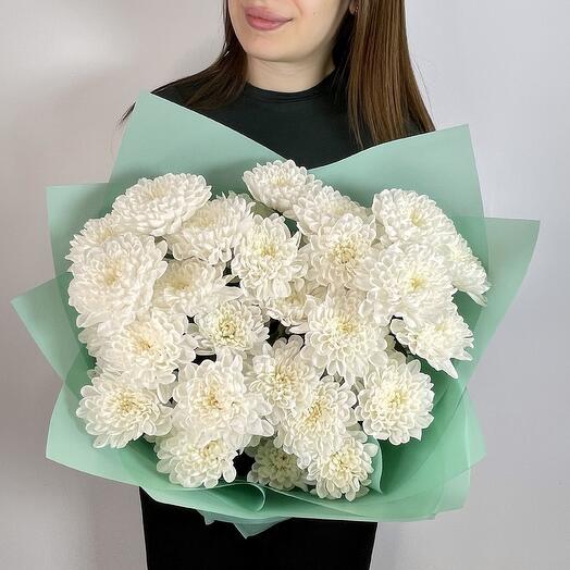 Букет из 5 хризантем