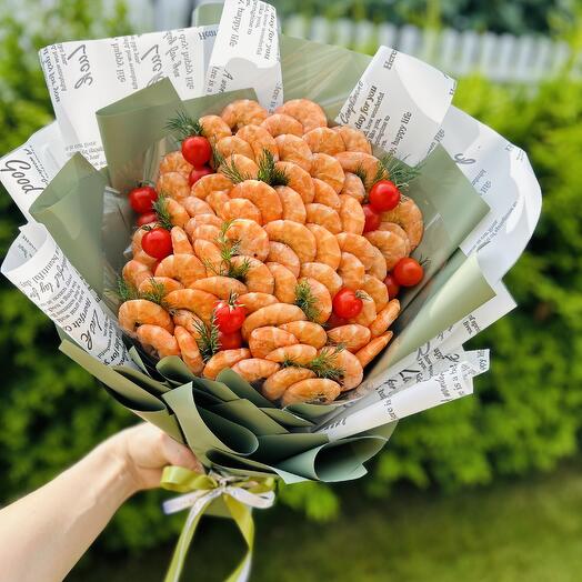 Букет из тигровых креветок