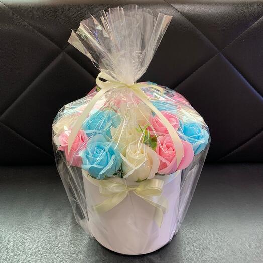 Букет из пенных роз ( мыло)