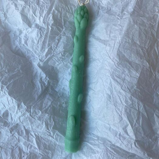 Свеча Спаржа морская волна