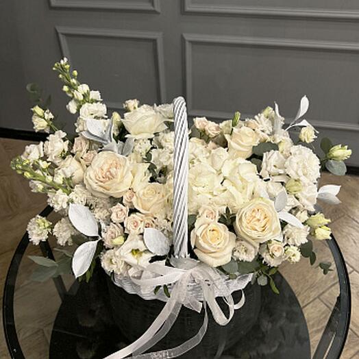 Цветочная корзина White