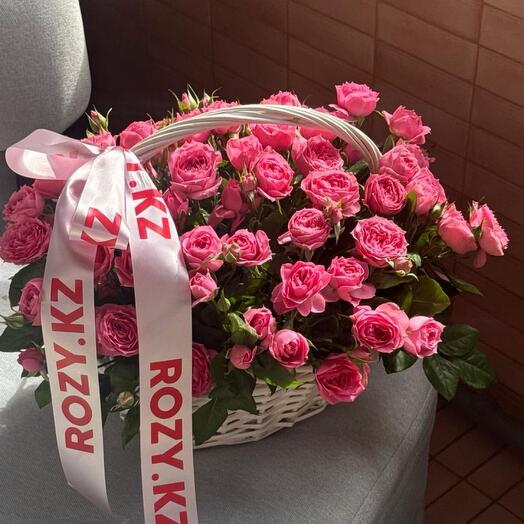 Корзина из кустовых роз GERIM размер S