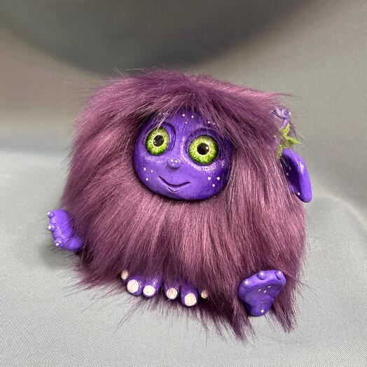 Игрушка домовенок для дома (фиолетовый)