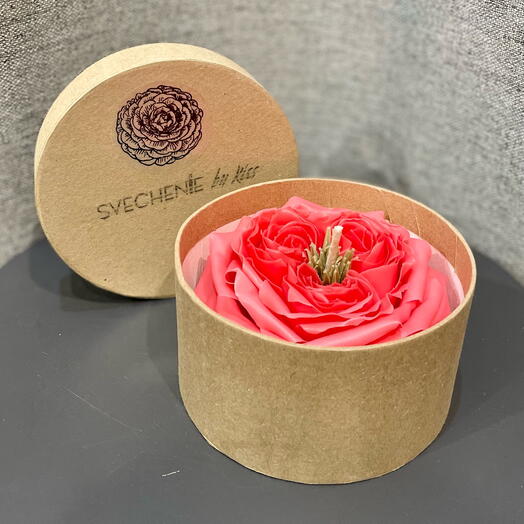 Свеча «Коралловая Роза»