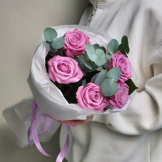 Монобукет из 5 роз Маритим