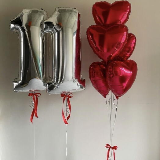 Helium balloons for birthdays