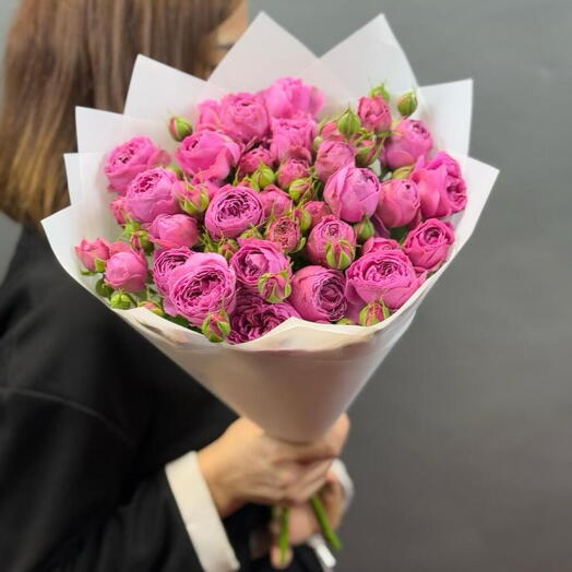 Кустовые розы Мисти Баблз