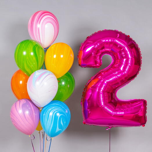 Набор шаров Суперагатов с цифрой «Летний день»