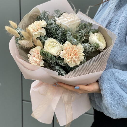 Zimowy bukiet z nobilisem