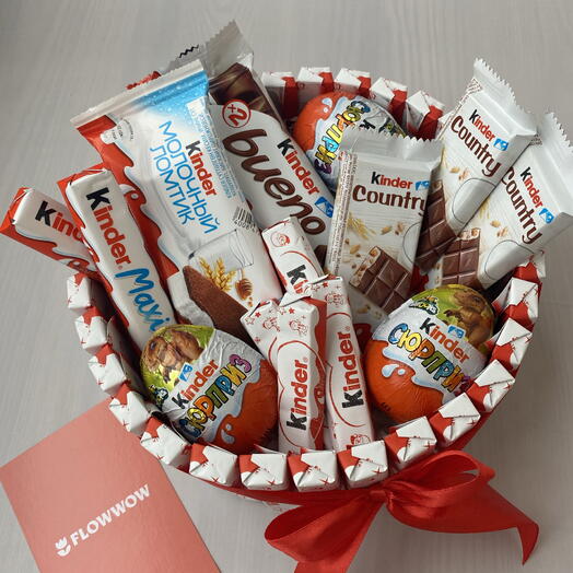 🎁 Kinder сладкий подарок | мужчине/ женщине | Подарочный вкусный набор с шоколадом