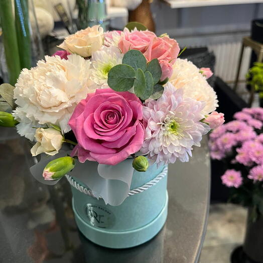 FlowerBox biało-rożowy