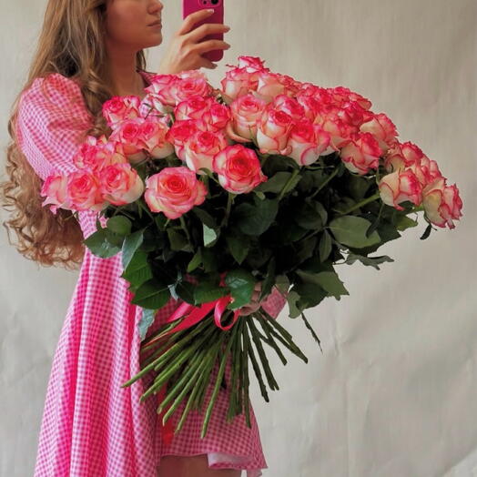 51 роза букет