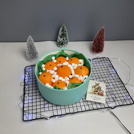 Мандарины из зефира