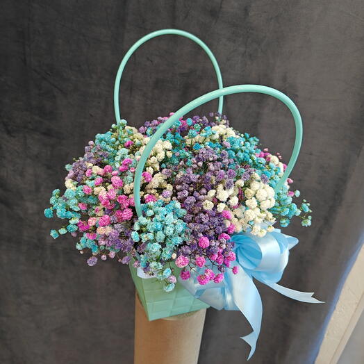 Радужная гипсофила в сумочке